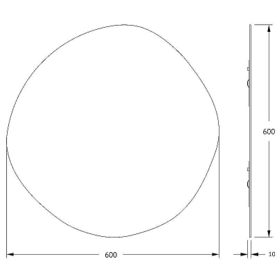 Зеркало Evoform Essence 60х60 BY 0325 с полированной кромкой