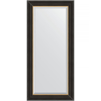 Зеркало Evoform Exclusive 114х54 BY 3927 с фацетом в багетной раме - Черное дерево с золотом 71, купить, цена, заказать, магазин, доставка, скидка, промокод, купить, цена, заказать, магазин, доставка, скидка, промокод