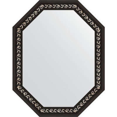 Зеркало Evoform Octagon 74x94 BY 7140 в багетной раме - Черный ардеко 81