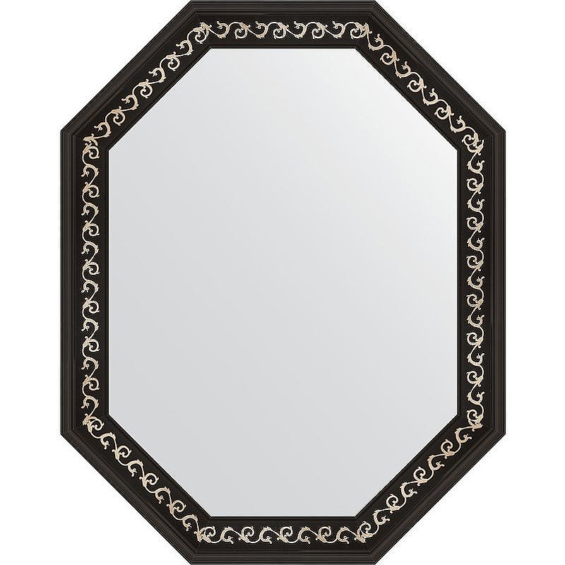 Зеркало Evoform Octagon 74x94 BY 7140 в багетной раме - Черный ардеко 81, купить, цена, заказать, магазин, доставка, скидка, промокод, купить, цена, заказать, магазин, доставка, скидка, промокод