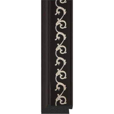 Зеркало Evoform Octagon 74x94 BY 7140 в багетной раме - Черный ардеко 81