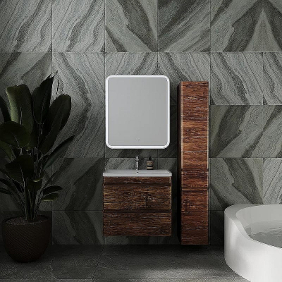 Тумба под раковину Style Line Атлантика 70 Люкс Plus СС-00002340 подвесная Старое дерево