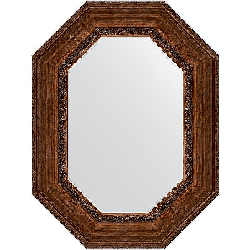 Зеркало Evoform Polygon 82х62 BY 7265 в багетной раме - Состаренная бронза с орнаментом 120, купить, цена, заказать, магазин, доставка, скидка, промокод, купить, цена, заказать, магазин, доставка, скидка, промокод