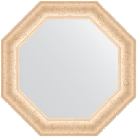 Зеркало Evoform Octagon 60х60 BY 7330 в багетной раме - Старый гипс 82, купить, цена, заказать, магазин, доставка, скидка, промокод, купить, цена, заказать, магазин, доставка, скидка, промокод