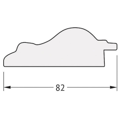 Зеркало Evoform Octagon 60х60 BY 7330 в багетной раме - Старый гипс 82