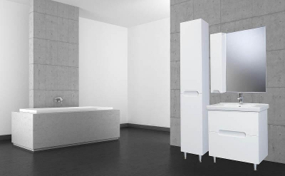 Зеркало со шкафом Bellezza Андрэа 80 4619013002077 L Бежевое