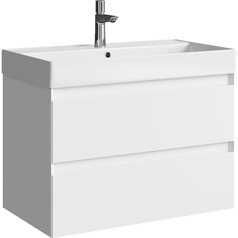 Тумба под раковину Aqwella Geometria 80 GE01082WM подвесная Белая матовая, купить, цена, заказать, магазин, доставка, скидка, промокод, купить, цена, заказать, магазин, доставка, скидка, промокод