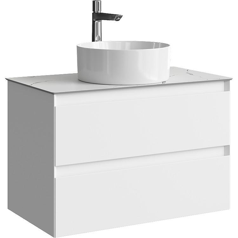 Тумба под раковину Aqwella Geometria 80 GE01082WM подвесная Белая матовая, купить, цена, заказать, магазин, доставка, скидка, промокод, купить, цена, заказать, магазин, доставка, скидка, промокод