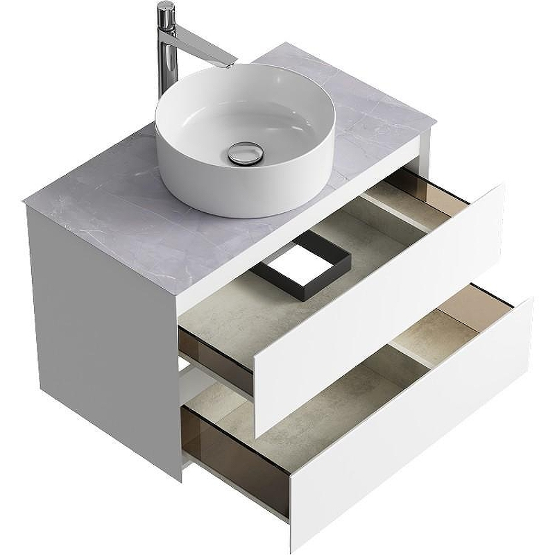 Тумба под раковину Aqwella Geometria 80 GE01082WM подвесная Белая матовая, купить, цена, заказать, магазин, доставка, скидка, промокод, купить, цена, заказать, магазин, доставка, скидка, промокод