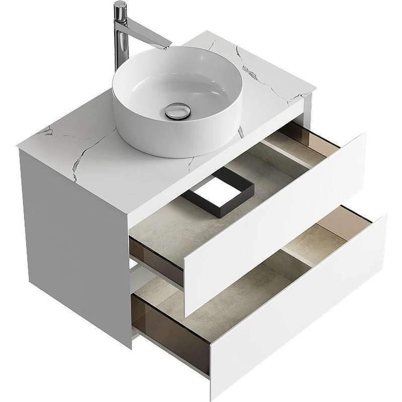 Тумба под раковину Aqwella Geometria 80 GE01082WM подвесная Белая матовая, купить, цена, заказать, магазин, доставка, скидка, промокод, купить, цена, заказать, магазин, доставка, скидка, промокод