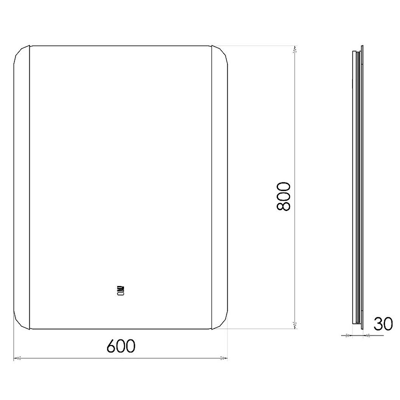 Зеркало Comforty Флокс 60 00-00014246 с подсветкой с бесконтактным выключателем и подогревом, купить, цена, заказать, магазин, доставка, скидка, промокод, купить, цена, заказать, магазин, доставка, скидка, промокод