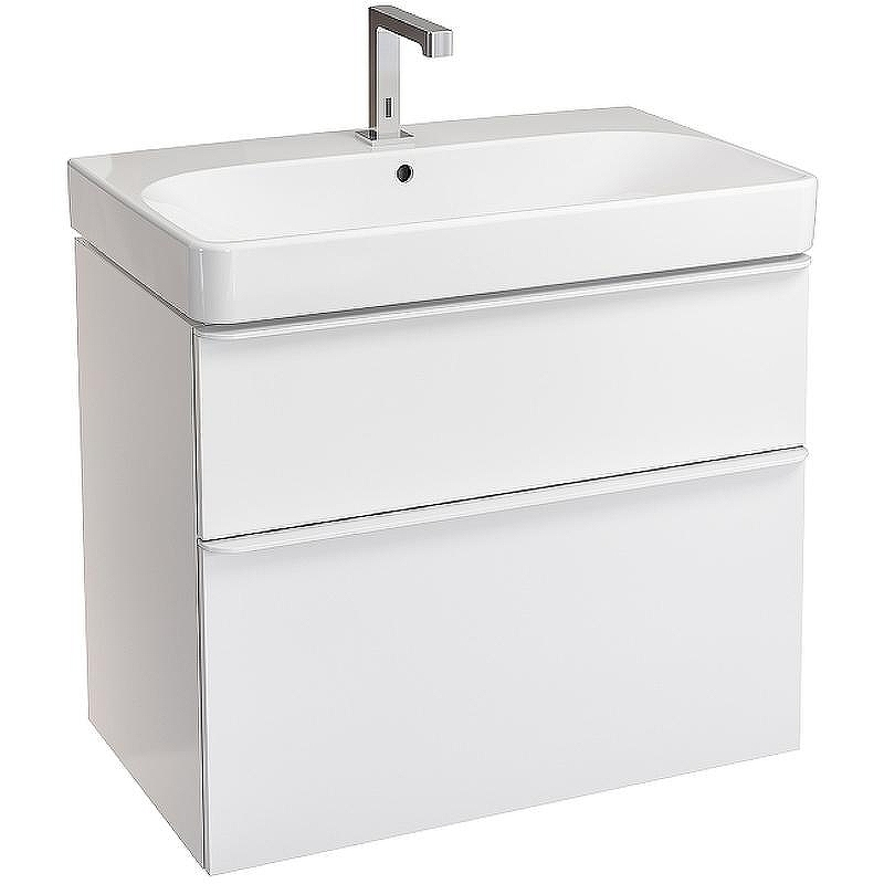 Тумба под раковину Geberit Smyle Square 75 500.353.00.1 Белый глянцевый, купить, цена, заказать, магазин, доставка, скидка, промокод, купить, цена, заказать, магазин, доставка, скидка, промокод