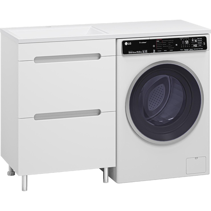 Тумба под раковину Misty Байкал 120 Э-Бай06055-022Я Белая, купить, цена, заказать, магазин, доставка, скидка, промокод, купить, цена, заказать, магазин, доставка, скидка, промокод