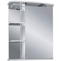 Зеркальный шкаф Misty Магнолия 60 R Э-Маг04060-01СвП с подсветкой Белое, купить, цена, заказать, магазин, доставка, скидка, промокод, купить, цена, заказать, магазин, доставка, скидка, промокод