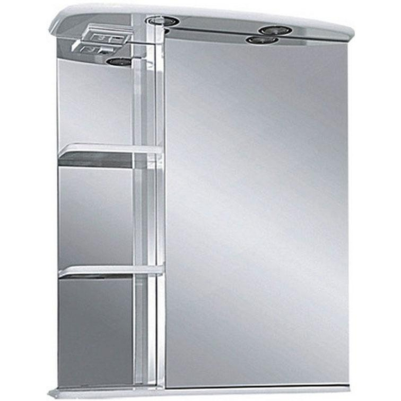 Зеркальный шкаф Misty Магнолия 60 R Э-Маг04060-01СвП с подсветкой Белое, купить, цена, заказать, магазин, доставка, скидка, промокод, купить, цена, заказать, магазин, доставка, скидка, промокод