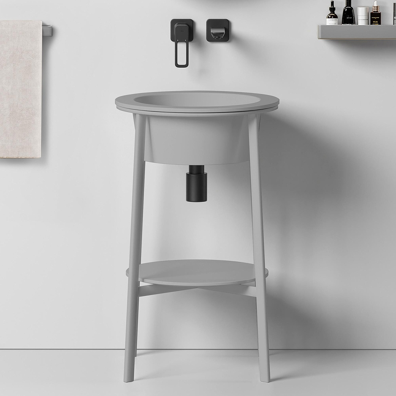 Консоль с раковиной Abber Bequem 50 AC2130MG цвет Серый матовый, купить, цена, заказать, магазин, доставка, скидка, промокод, купить, цена, заказать, магазин, доставка, скидка, промокод