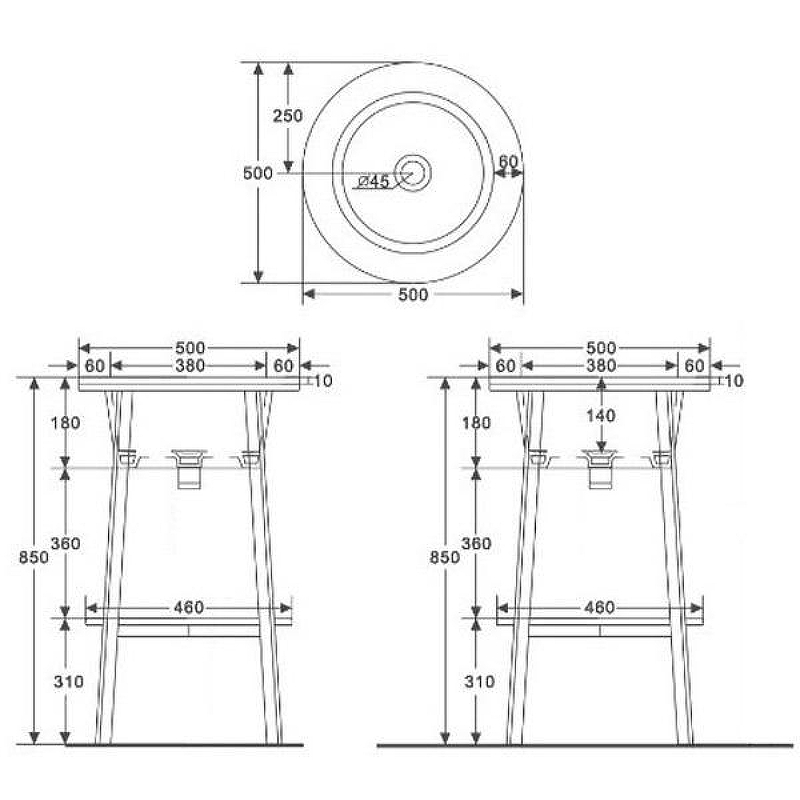 Консоль с раковиной Abber Bequem 50 AC2130MG цвет Серый матовый, купить, цена, заказать, магазин, доставка, скидка, промокод, купить, цена, заказать, магазин, доставка, скидка, промокод