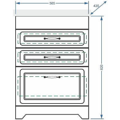Тумба под раковину Stella Polar Кармела 60 SP-00000177 Ольха белая
