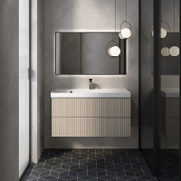 Тумба под раковину AQUAme S1 100 AQM900110BG подвесная цвет Бежевый, купить, цена, заказать, магазин, доставка, скидка, промокод, купить, цена, заказать, магазин, доставка, скидка, промокод