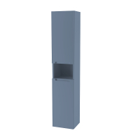 Шкаф пенал ЗОВ Дион 30 DPS подвесной цвет Серо-синий, купить, цена, заказать, магазин, доставка, скидка, промокод, купить, цена, заказать, магазин, доставка, скидка, промокод