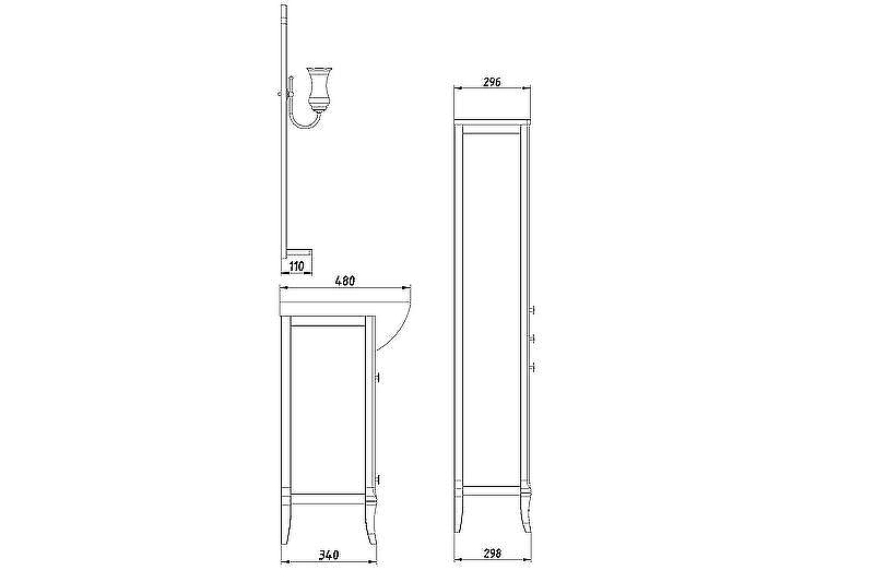 Зеркало ASB-Woodline Салерно 80 9691 со светильниками Антикварный орех, купить, цена, заказать, магазин, доставка, скидка, промокод, купить, цена, заказать, магазин, доставка, скидка, промокод