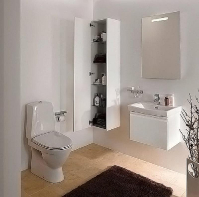 Шкаф пенал Laufen Case 35 L 4.0202.1.075.463.R подвесной Белый матовый