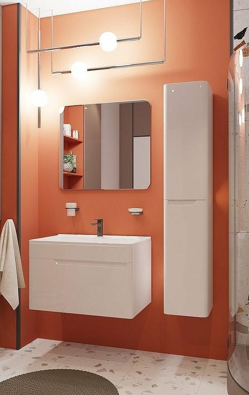 Шкаф пенал Эстет Kare Luxe 35 R ФР-00006002 подвесной Белый, купить, цена, заказать, магазин, доставка, скидка, промокод, купить, цена, заказать, магазин, доставка, скидка, промокод