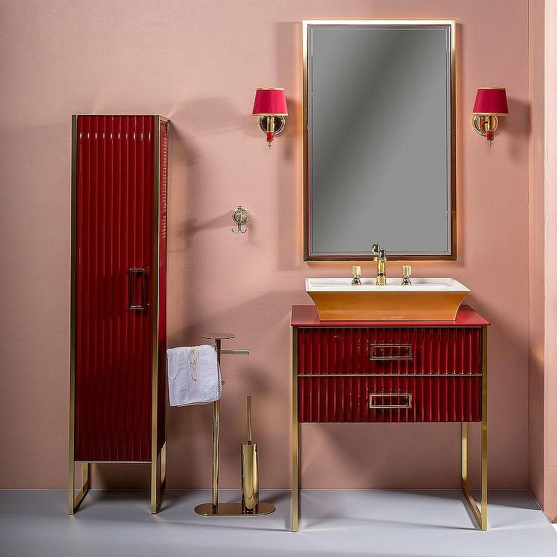 Зеркало Boheme Armadi Art Monaco 70 566-RG с подсветкой Бордо Золото, купить, цена, заказать, магазин, доставка, скидка, промокод, купить, цена, заказать, магазин, доставка, скидка, промокод