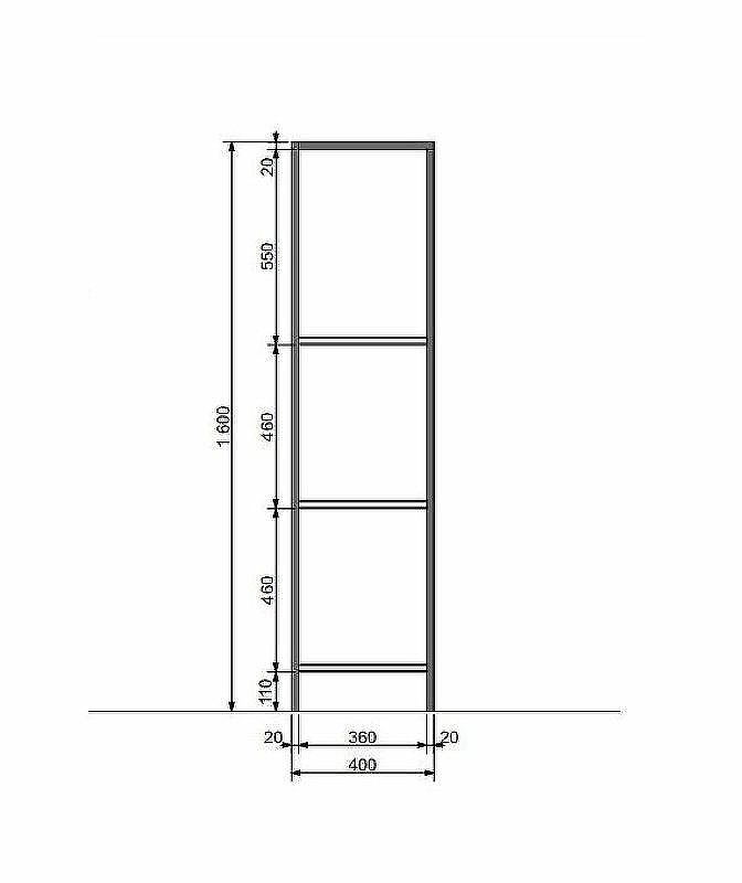 Стеллаж Эстет Comfort Loft 40 ФР-00003670 Белый Черный, купить, цена, заказать, магазин, доставка, скидка, промокод, купить, цена, заказать, магазин, доставка, скидка, промокод