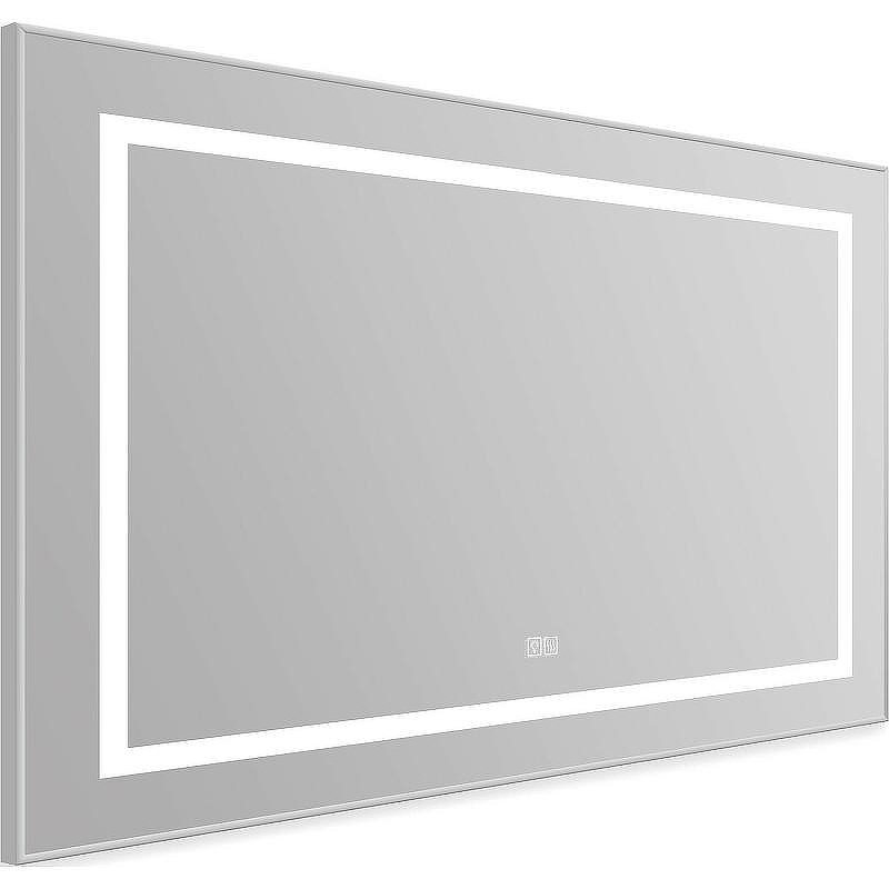 Зеркало BelBagno Kraft 98.5 SPC-KRAFT-985-685-TCH-WARM с подсветкой с подогревом Сатин с сенсорным выключателем, купить, цена, заказать, магазин, доставка, скидка, промокод, купить, цена, заказать, магазин, доставка, скидка, промокод