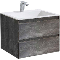 Тумба под раковину Vincea Luka 60 VMC-2L600GS подвесная G.Stone, купить, цена, заказать, магазин, доставка, скидка, промокод, купить, цена, заказать, магазин, доставка, скидка, промокод