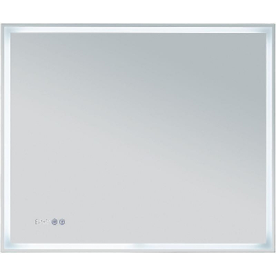 Зеркало Aquanet Оптима 90 288966 с подсветкой Белое матовое с сенсорным выключателем