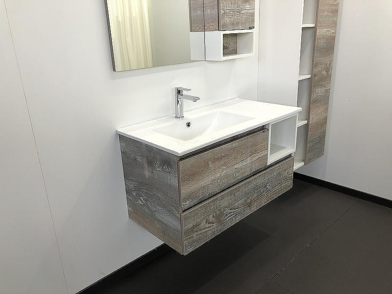 Тумба с раковиной Comforty Турин 90L 00004137135 подвесная Дуб бежевый, купить, цена, заказать, магазин, доставка, скидка, промокод, купить, цена, заказать, магазин, доставка, скидка, промокод