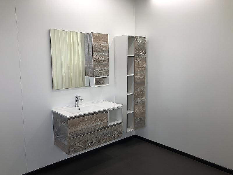 Тумба с раковиной Comforty Турин 90L 00004137135 подвесная Дуб бежевый, купить, цена, заказать, магазин, доставка, скидка, промокод, купить, цена, заказать, магазин, доставка, скидка, промокод