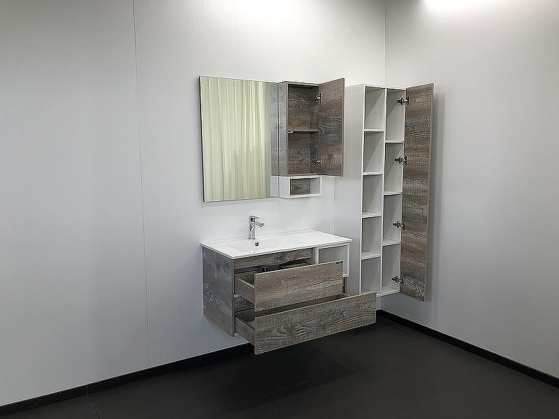 Тумба с раковиной Comforty Турин 90L 00004137135 подвесная Дуб бежевый, купить, цена, заказать, магазин, доставка, скидка, промокод, купить, цена, заказать, магазин, доставка, скидка, промокод