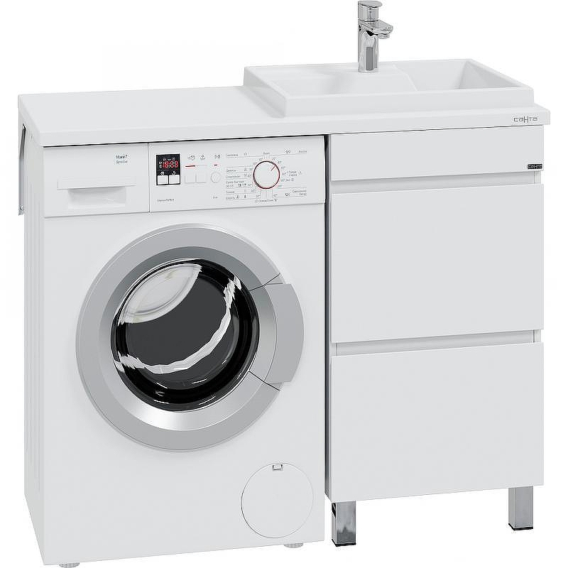 Тумба под раковину СанТа Марс 110 700313 Белая, купить, цена, заказать, магазин, доставка, скидка, промокод, купить, цена, заказать, магазин, доставка, скидка, промокод