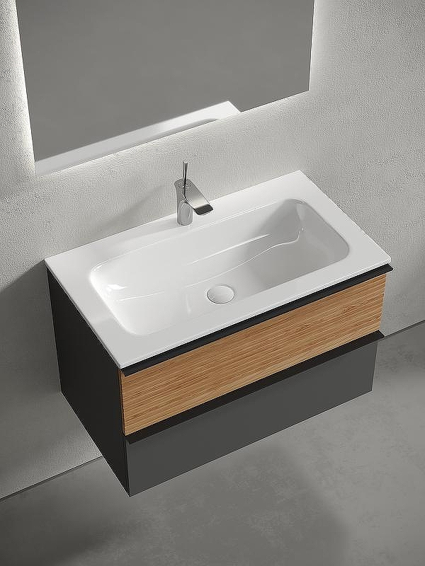 Тумба под раковину Sancos Delta 80 DL80GR подвесная Дуб красный Графит, купить, цена, заказать, магазин, доставка, скидка, промокод, купить, цена, заказать, магазин, доставка, скидка, промокод