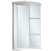 Зеркало Runo Браво 40 00000000949 угловое с подсветкой Белое, купить, цена, заказать, магазин, доставка, скидка, промокод, купить, цена, заказать, магазин, доставка, скидка, промокод