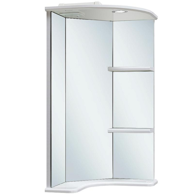 Зеркало Runo Браво 40 00000000949 угловое с подсветкой Белое, купить, цена, заказать, магазин, доставка, скидка, промокод, купить, цена, заказать, магазин, доставка, скидка, промокод