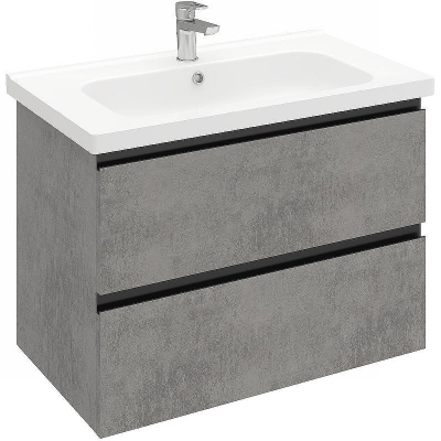 Тумба под раковину Laparet Electra 80 LE-WCAB-80-123 подвесная Хромикс серебро