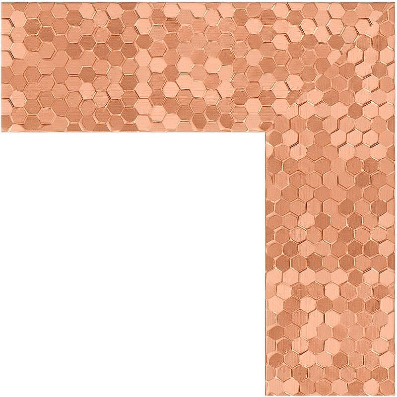 Зеркало Evoform Definite 116х66 BY 3210 в багетной раме - Соты медь 70, купить, цена, заказать, магазин, доставка, скидка, промокод, купить, цена, заказать, магазин, доставка, скидка, промокод