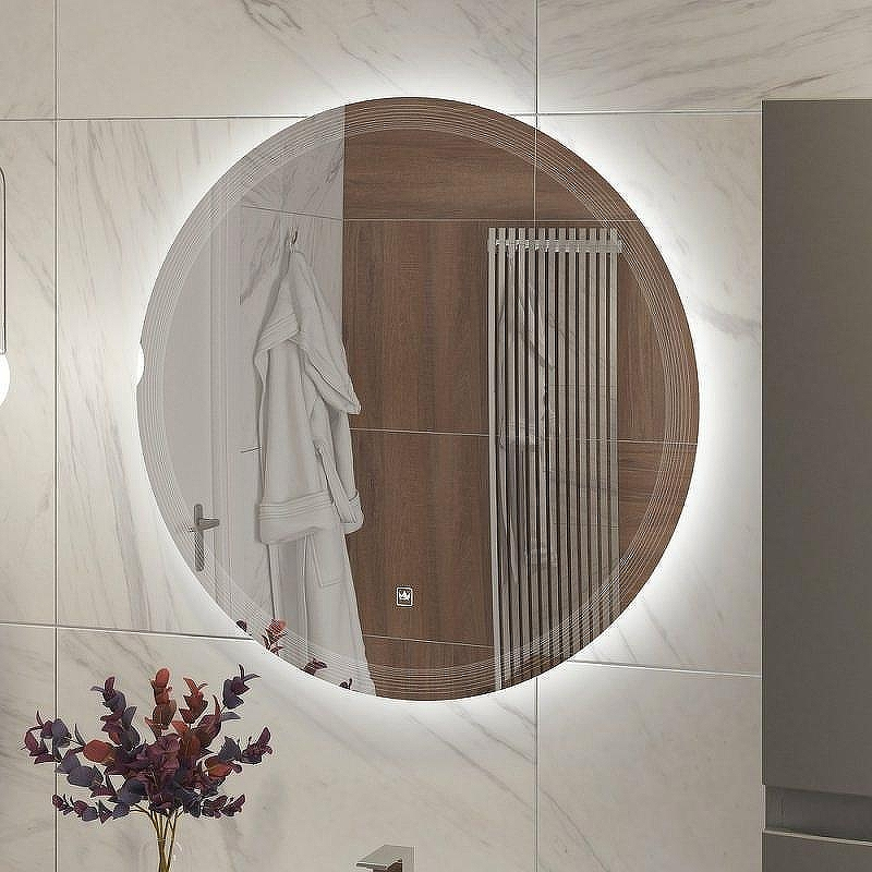 Зеркало Cezares Eco 100 CZR-SPC-ECO-1000-LED-TCH с подсветкой с лазерной гравировкой и сенсорным выключателем, купить, цена, заказать, магазин, доставка, скидка, промокод, купить, цена, заказать, магазин, доставка, скидка, промокод