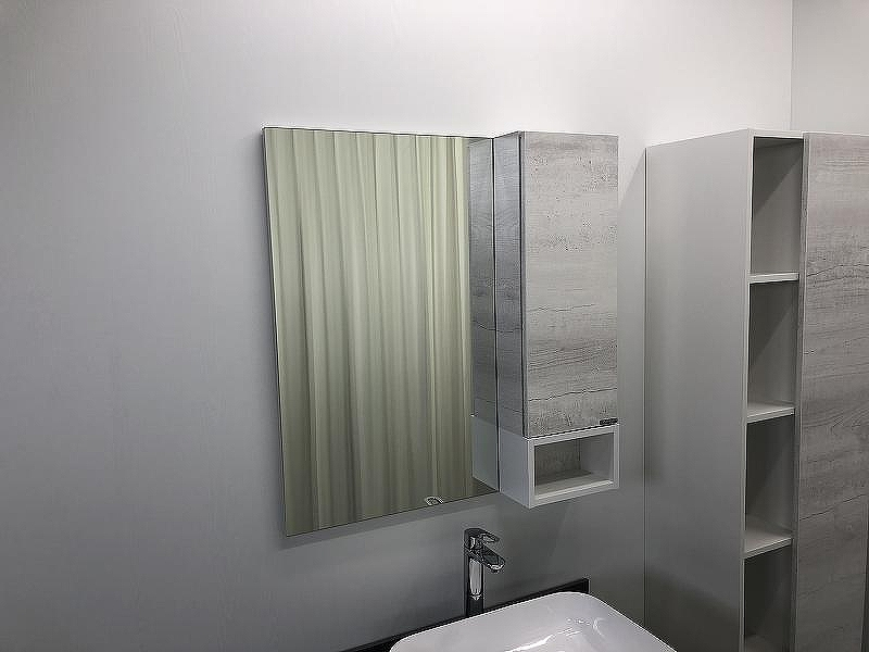 Зеркало со шкафом Comforty Прага 75 00004144199 Дуб белый, купить, цена, заказать, магазин, доставка, скидка, промокод, купить, цена, заказать, магазин, доставка, скидка, промокод