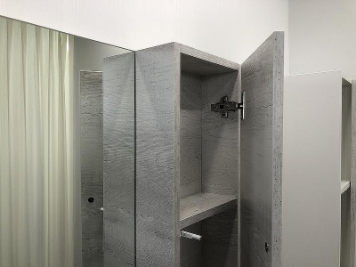 Зеркало со шкафом Comforty Прага 75 00004144199 Дуб белый