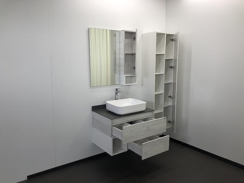 Зеркало со шкафом Comforty Прага 75 00004144199 Дуб белый, купить, цена, заказать, магазин, доставка, скидка, промокод, купить, цена, заказать, магазин, доставка, скидка, промокод