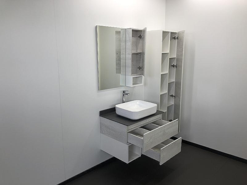 Зеркало со шкафом Comforty Прага 75 00004144199 Дуб белый, купить, цена, заказать, магазин, доставка, скидка, промокод, купить, цена, заказать, магазин, доставка, скидка, промокод