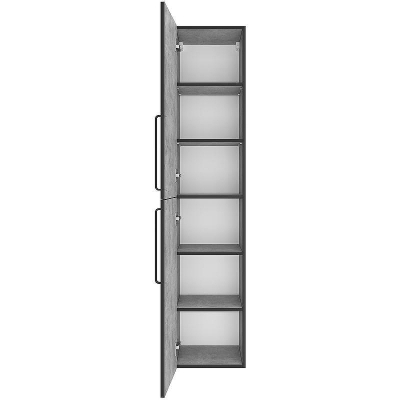 Шкаф пенал Brevita Rock 35 L ROCK-05035-48-2Л подвесной Бетон Чикаго светло-серый