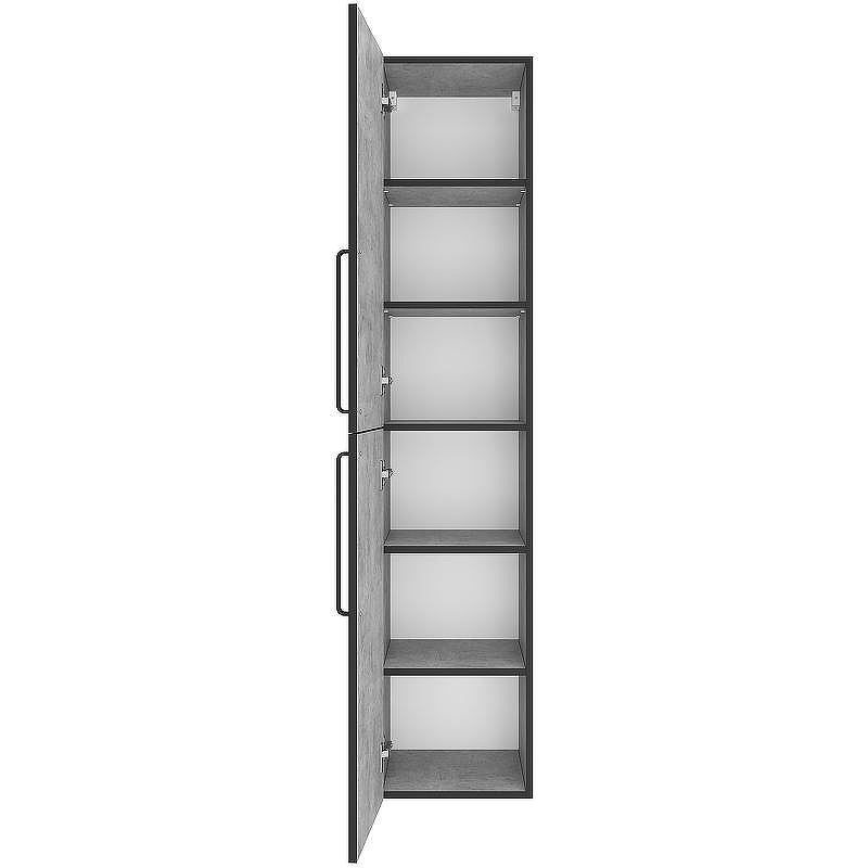 Шкаф пенал Brevita Rock 35 L ROCK-05035-48-2Л подвесной Бетон Чикаго светло-серый, купить, цена, заказать, магазин, доставка, скидка, промокод, купить, цена, заказать, магазин, доставка, скидка, промокод