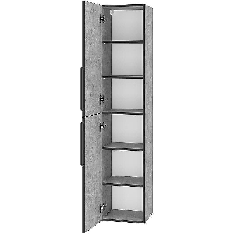 Шкаф пенал Brevita Rock 35 L ROCK-05035-48-2Л подвесной Бетон Чикаго светло-серый, купить, цена, заказать, магазин, доставка, скидка, промокод, купить, цена, заказать, магазин, доставка, скидка, промокод