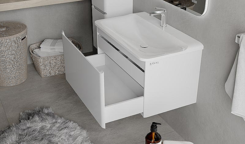 Тумба под раковину Raval Welto 100 Wel.01.100/P/W/RL подвесная Белая, купить, цена, заказать, магазин, доставка, скидка, промокод, купить, цена, заказать, магазин, доставка, скидка, промокод